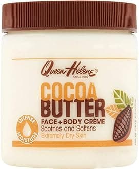 Queen Helene Jar Cocoa Butter Face & Body Creme 4.8 Ounce (142ml) (6 Pack)