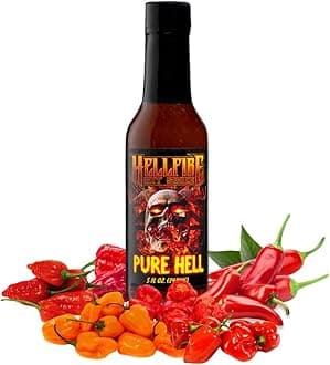Hellfire Pure Hell Hot Sauce, 7 Pepper Blend, Gourmet, Multi Award-Winning, Amazingly Hot and Flavorful Sauce, 5 oz