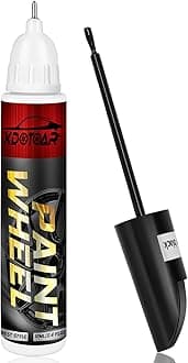 Matte Black Rim Touch Up Paint, Efficient Wheel Paint Pen for Metal, Also Match Flat Black, Seamless Repair Car, Faucet and More, Color Accurate, Long Lasting Adhension, Quick Drying, Easy to Use