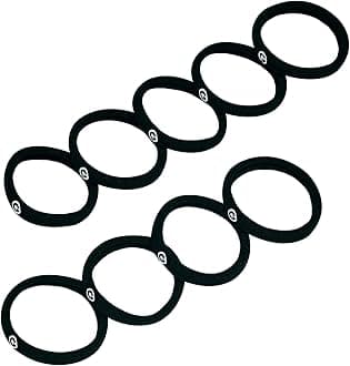 GIMME Bands | Best Hair Ties. Additional styles, sizes, and kits available I Gentle hair bands for any hair type I No slipping or snagging. (Any Fit, Black)