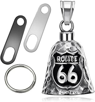 ガーディアンエンジェル オートバイベル 幸運 キーチェーン & ドライブセーフペンダントアクセサリー 男女兼用 乗馬安全