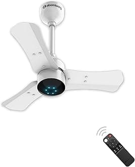 atomberg Renesa+ 600mm BLDC Ceiling Fan with Remote Control | BEE 5 star Rated Energy Efficient Ceiling Fan | High Air Delivery with LED Indicators | 3 Year Warranty (Pearl White)