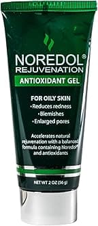 Noredol® Rejuvenation Gel | Redness Relief for Oily & Blemish-Prone Skin | Patented 1,4-Cyclohexanediol + Zinc & Vitamin A | Mattifying Pore Minimizer & Antioxidant | Fragrance-Free (2 oz)