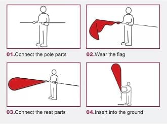 Custom Feather Flags, Personalized Double Sided Feather Flag Banner for Business Outside Advertising, Customized Your Own Logo Text Design (Feather Flag Only, 70×340cm/2.3×11FT)