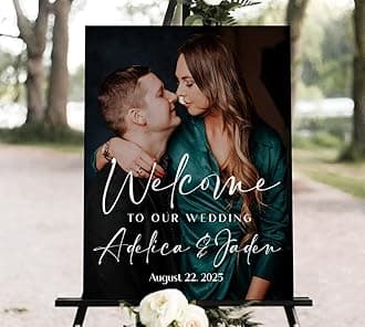 Generic Wedding Sign, Personalized Wedding Welcome Sign, 3 Available Sizes, Corrugated Plastic, Indoor & Outdoor Use