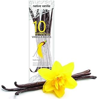 Native Vanilla Grade B Tahitian Vanilla Beans – 10 Total Premium Extract Whole Pods – For Chefs and Home Baking, Cooking & Extract Making – Homemade Vanilla Extract