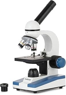 M150C / M150C-I 40X-1000X All-Metal Optical Glass Lenses Cordless LED Student Biological Compound Microscope