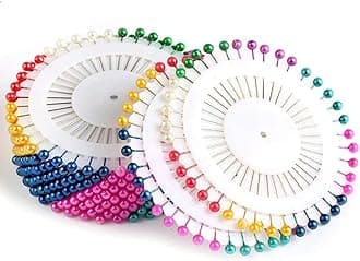 Divyanshi Pearl Head Pins | Ideal for Sewing, Boutique, Tailoring, Fashion Designing, Dressmaking, Patchwork, Wedding, Florist, Decorating Pins, Art and Craft - 200 PCS, Multicolour