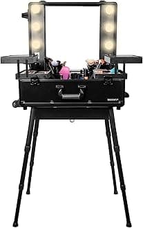 SHANY Studio ToGo Wheeled Trolley Makeup Case & Organizer with Lights