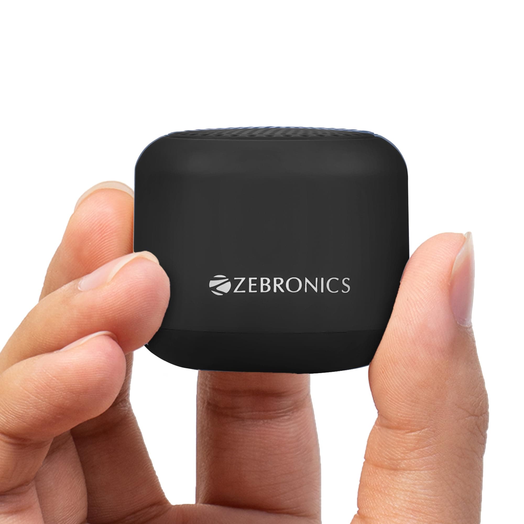 ZEBRONICS Pixie Portable Speaker, 5 Watts, Supports Bluetooth, TWS Function, mSD, Compact Design, Call Function, Carry Loop, Upto 7h Backup (Black)