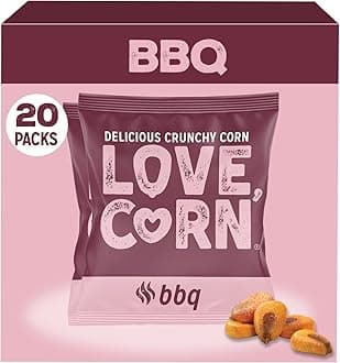 - BBQ | Delicious Crunchy Corn Snacks | .07oz x 20 Gluten Free, Vegan Bags | Convenient for Lunch Boxes, Commuting & Office Snacks