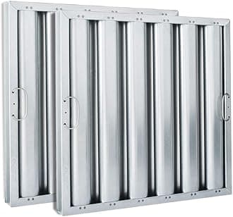 Kleen-Gard Aluminum Commercial Kitchen Range Hood Filter, 20x20x2, (Pack of 2)