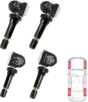 OTUAYAUTO 4PCS Tire Pressure Sensor - 315MHZ TPMS Sensor - Replacement for Chevy Cruze Silverado Suburban Tahoe Impala Malibu. Buick Enclave Lesabre. GMC, Cadillac, Fit 2006-2017 Vehicles 13598771