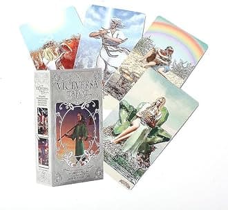 AYME 78 Pieces Vice Versa Tarot Cards Decks Traditional Standard Tarot Deck Fortune Telling Game Divination Tools for Beginners (Style 1),for Adult