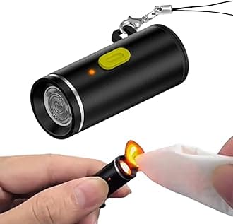 USB-C Electric Lighter, Mini Lighter, Windproof Waterproof Flameless Lighter,Type C Mini Portable Electric Lighter for USB Type C Device Chargers, Power Banks (Black)