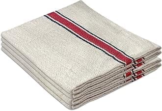 G 1 Cotton Floor Cleaning Duster/Cloth/Mop/Pocha (Off White, Extra Large Size, 30 inch x 30 inch) - Pack of 6