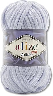 Wohnkult 100 g Alize Velluto Wool in 30 Selection (416 | Grey)