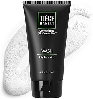 Daily Mens Face Wash, 5.5 Oz - Gentle Fragrance-Free Face Cleanser for Men Revitalizes, Hydrates & Softens Skin - Men's Face Wash & Facial Cleanser Skincare for Dry & Sensitive Skin