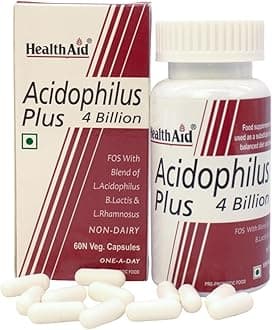 HealthAid Acidophilus Plus 4 Billion - 60 Vegicaps