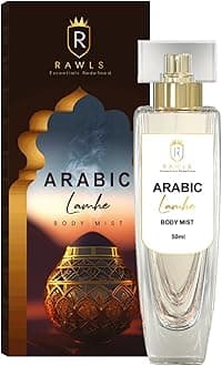 RAWLS Arabic Lamhe Body Mist – Unisex Daily Fragrance with Jasmine, Vanilla & Ginger – Light, Long-Lasting Scent – Paraben-Free – 50ml