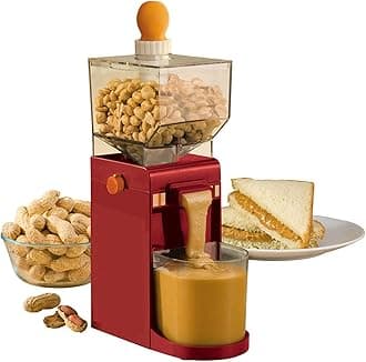 Household Peanut Grinder, Mini Peanut Butter Machine, Electric Grain Grinder with Non-Slip Base, for Almonds, Coffee Bean Grinder