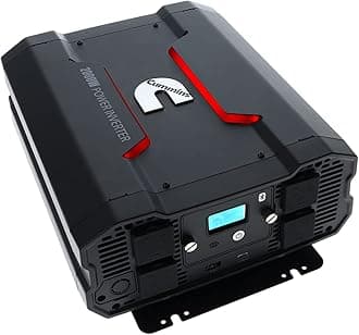 Cummins CMN2000W 2000W Modified Sine Wave Power Inverter for Car, 12 Volt to 110 Volt Inverter, Two AC Outlets, Two USB Ports (Complete Cable Kit Included)