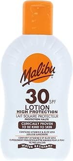 Malibu High Protection (SPF 30) Lotion | Helps Protect Against Sunburn & Long-Term Uv-Induced Skin Damage | With Vitamin E & Pro-Vitamin B5 | UVA & UVB Filter Acts As Anti-Aging On Skin | 200Ml