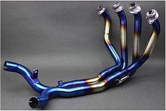 Exhaust Pipes Mid Tube Motorcycle Modified Stainless Steel Exhaust Muffler Front Pipe Tube Full System For Kawasaki For Z1000 2010-2016 (Color : For Z1000 Color A)