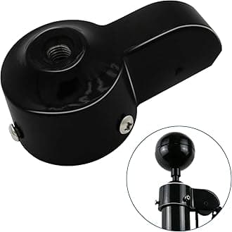 NQ Flag Pole Truck with Nylon Pulley for 1.6" to 2" Diameter USA Flag Poles,Heavy Duty Flag Pole Halyard Truck,Aluminum Alloy Flag Pole Truck (2", Black) …