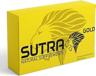 Ultra Strong Sutra Gold - (10 Pack) New & Effective 450mg Ginseng Complex Herbal Supplement for Men - Performance, Testosterone, Energy, Stamina & Endurance, 100% Natural