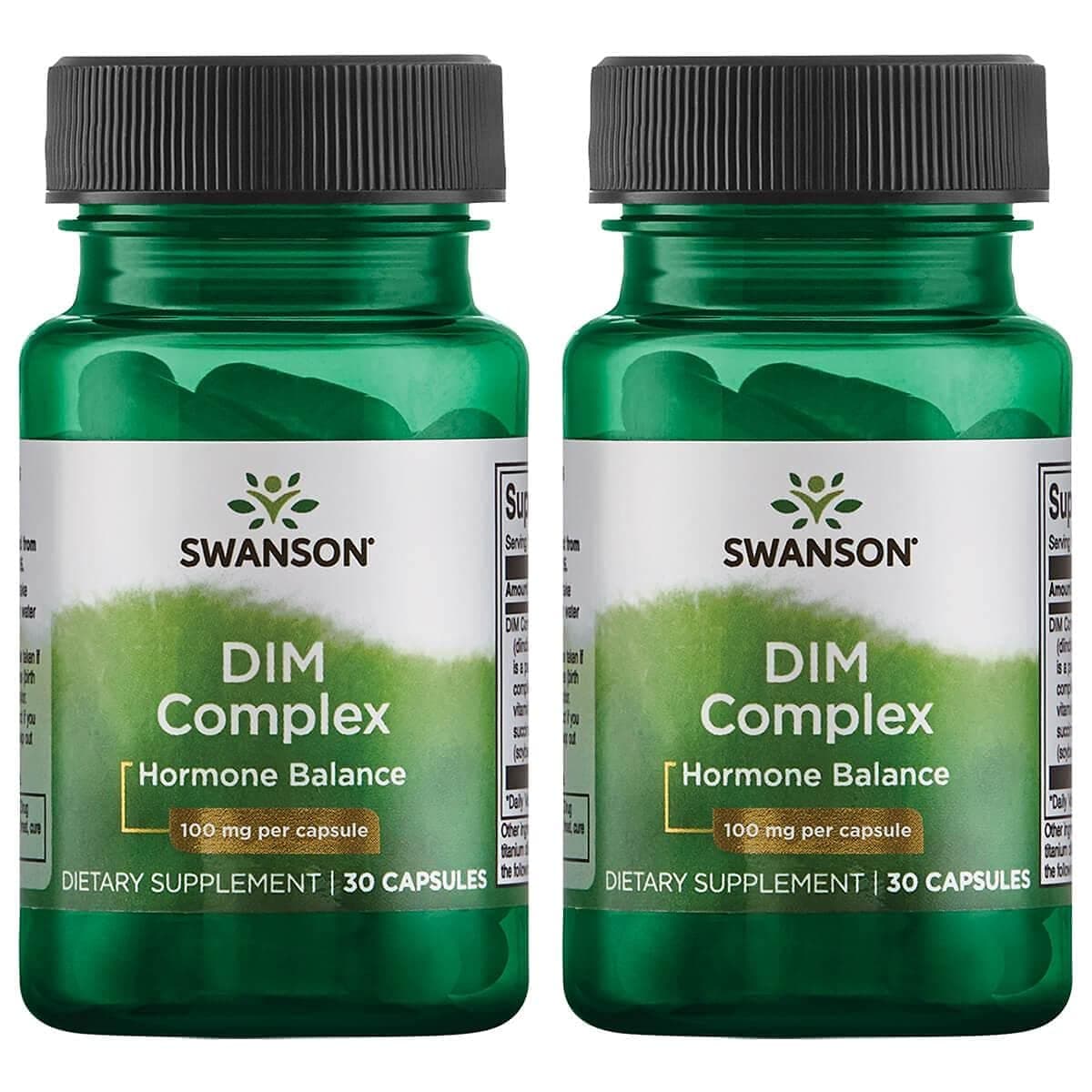 Swanson Dim Complex (Diindolylmethane) 100 Milligrams 30 Capsules (2 Pack)