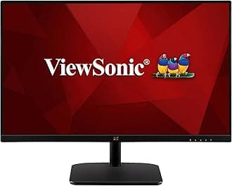 ViewSonic 60.96 Cm (24") FHD SuperClear IPS Monitor with 100Hz Refresh Rate, 1ms, 3 Sided Frameless, Eye-Care, Flicker Free, inbuilt Speaker, sRGB 105%, VESA Compatible, DP | HDMI | VGA - VA2432-MHD