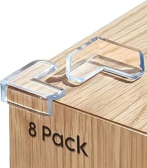 Pack of 8 Silicone Corner Protectors | Baby Proofing Edge & Corner Guards for Sharp Edges, Table, Bed & Furniture | Child Safety Cushion for Baby Proofing - Pack of 8