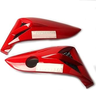 Motorcycle Air Scoop Tank Cowling Fuel Tank Shroud Protection Cover Side Guard Part For YAMAHA YBR 125 YBR125 G YBR125G YBR 125G (Color : Red)