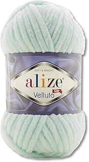 Wohnkult 100 g Alize Velluto Wool in 30 Selection (15 | Mint)