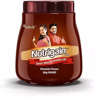 Ayurvedic Weight Gainer Supplement Powder for Men Women and Adults with Natural Ingredients to Improve Stamina, Appetite and Overall Wellness 500 gm (Chocolate Flavour)