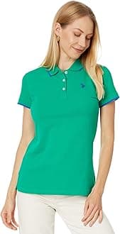 U.S. Polo Assn. Women's Classic Stretch Pique Polo Shirt