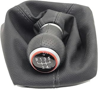 Car Gear Stick Handball for Skoda for yeti 2010 2011 2012 2013 5/6 Speed Car Gear Shift Knob Lever Change Gearbox Shifter Leather Stick Shifter