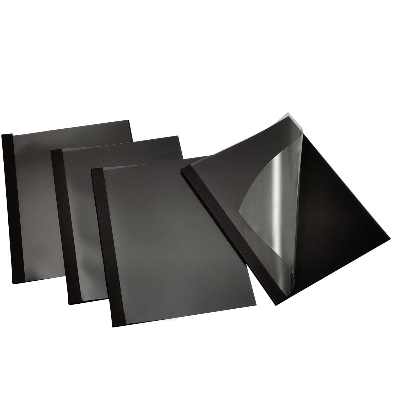 RAYSON Thermal Binding Cover, 2mm, 15 Sheets Binding Capacity, A4, Black, Pack of 25