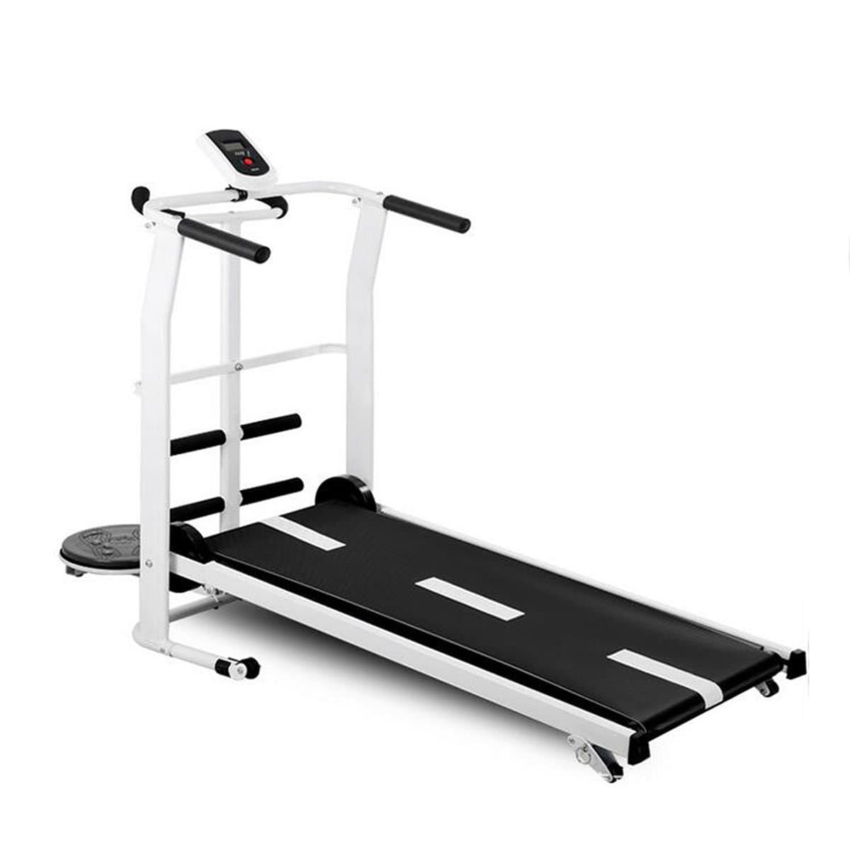 Mechanical Treadmills Home Folding Manual Treadmill Small Multi-Function Running Machine Mini Walking Machine Black And White