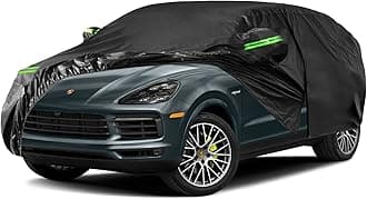 Waterproof Car Cover Replace for 2009-2025 Porsche Cayenne, 6 Layers All Weather Full Car Covers with Zipper Door & Windproof Bands for Snow Rain Dust Hail Protection (Cayenne)