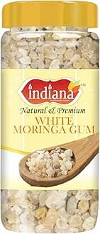 Indiana as offered by nature White Moringa Gum|Treats Digestion, Gastric Problem, Liver, Skin & Hair Problems, Sahajan Gond, Gond Sonjana (800Gm)
