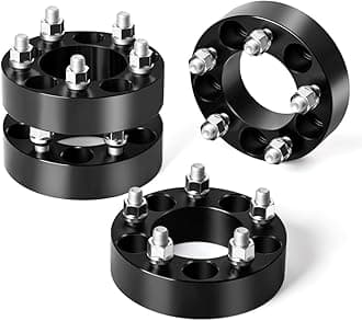 dynofit 5x4.5 Wheel Spacers Compatible with Jeep XJ KJ KK TJ ZJ KJ KK, 4pcs 5x114.3 1.5"(38mm) 80.5mm 1/2"-20 Studs 5 Lugs Forged Wheel Spacer for Cherokee Explorer Wrangler Liberty Grand Cherokee
