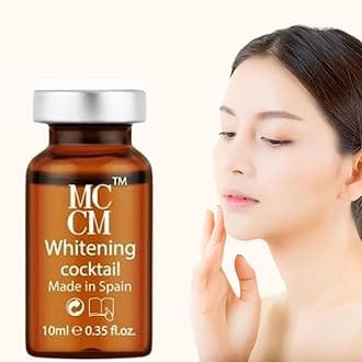 ميزوثيرابي تفتيح البشرة ونضارتها والقضاء علي التصبغات والبقع الداكنة والتخلص من علامات الشيخوخة, تستخدم مع ديرمابن للوجه والجسم من ام سي سي ام, عبوة واحدة 10 مل (وايتنينج كوكتيل)