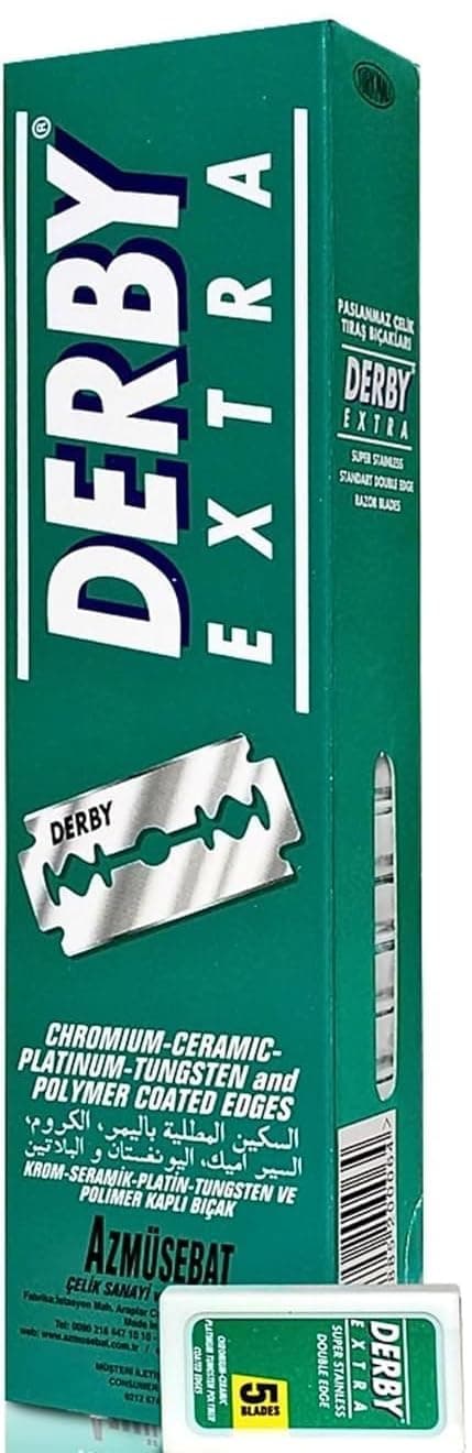 Derby Extra Double Edge Razor Blades, 100 Count