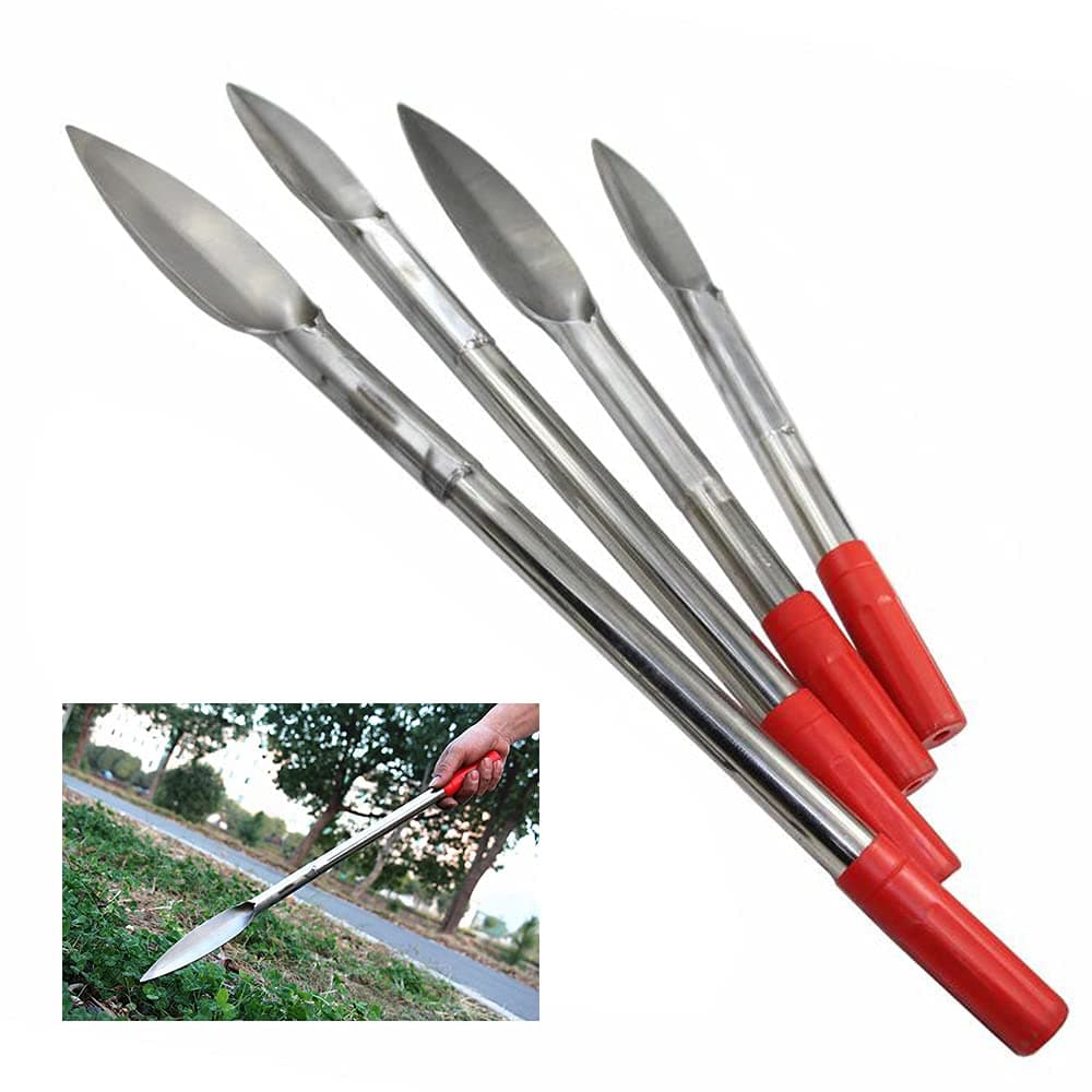 Garden Weeding Tool with Ergonomic Handle Weed Puller, Vertical Weeder, Hand Puller Tool for Garden Caring to Remove Dandelions Thistles and Weeds