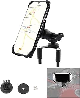 GUAIMI Motorcycle Phone Mount Cellphone Holder with Camera Rack Ignition Surround Mount for Ducati SuperSport/S 939 939S 2017-2020