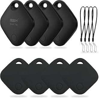 Air Tracker Tag 4 Pack Bluetooth Luggage Tracker tag Locator Works with Apple Find My,Smart Tracker for Suitcase, Bag, Backpack, Wallet,Replaceable Battery Smart tag Item Finder