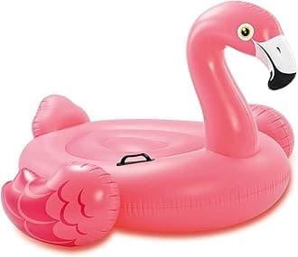 INTEX Pink Flamingo Inflatable Pool Float: Animal Pool Toy For Kids – 2 Heavy-Duty Handles – 88lb Weight Capacity – 70" x 53" – For Ages 3+