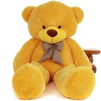 HUG 'n' FEEL SOFT TOYS Soft Toys Long Soft Lovable Huggable Cute Giant Life Size Toy Child Safe Best for Birthday Gift Valentine Gift for Girlfriend 5 FEET Yellow Plush & Stuffed Toys